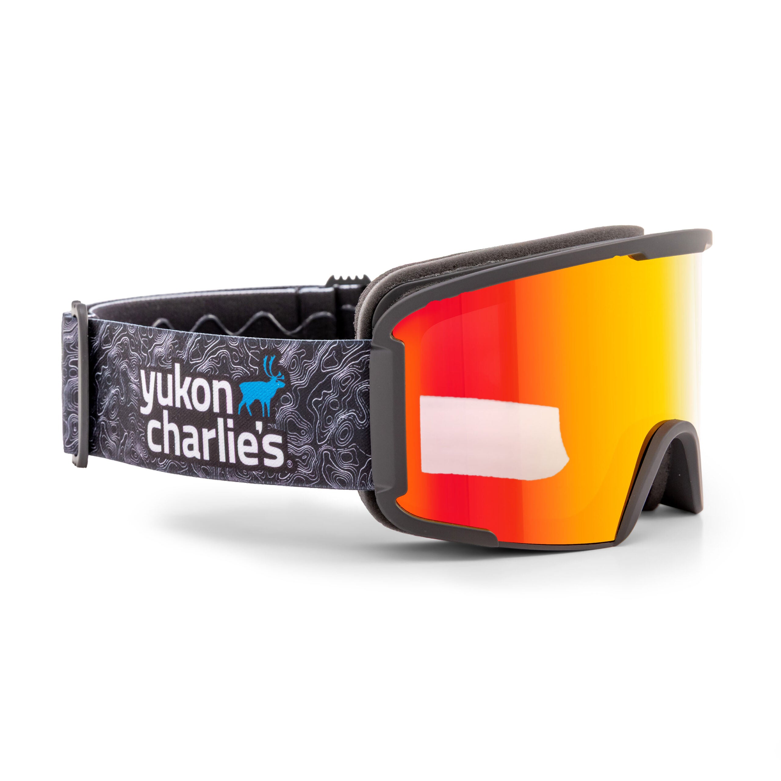 Ptarmigan adult snow goggles in Midnight Topo strap design