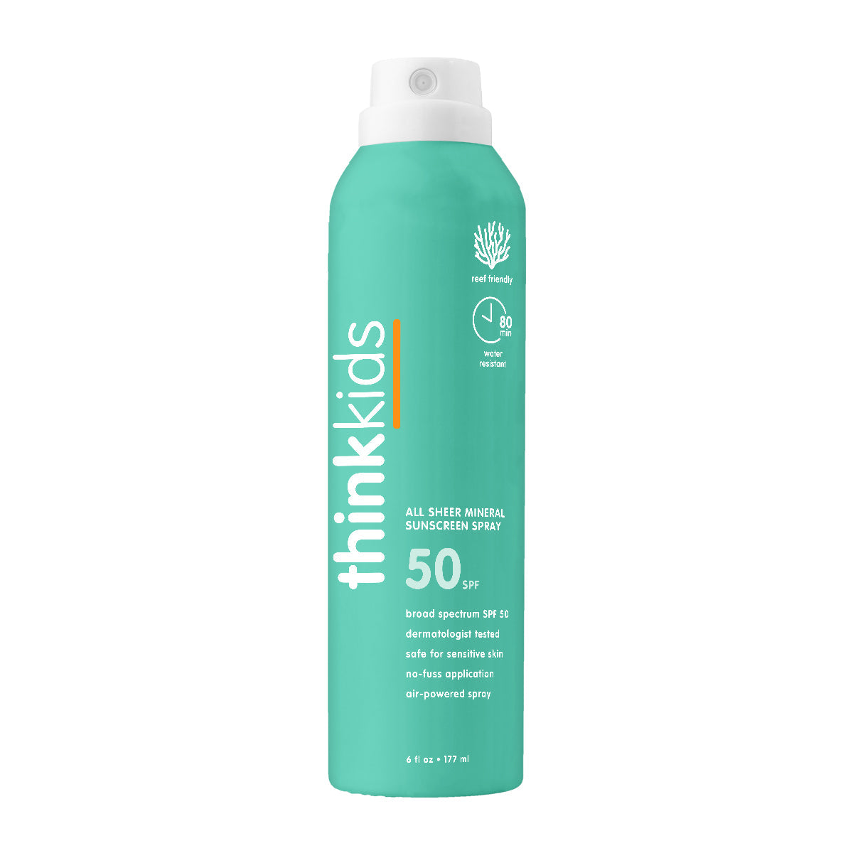 ThinkSport Kids SPF 50 All Sheer Mineral Sunscreen Spray