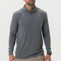 Burlebo Performance Quarter Zip - Dark Heather Grey – Small