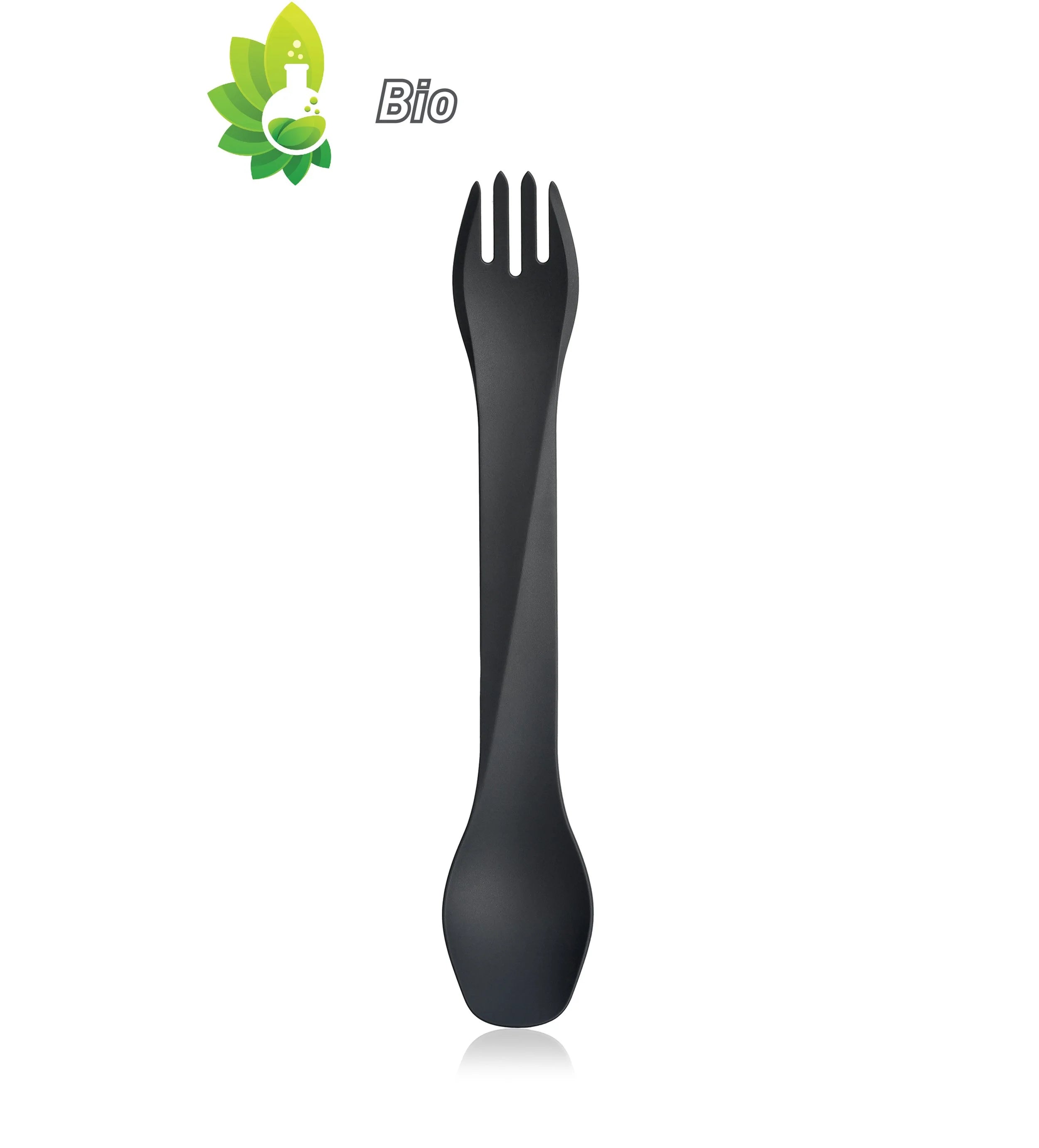 humangear Bio-Uno Long dark gray plant-based spork