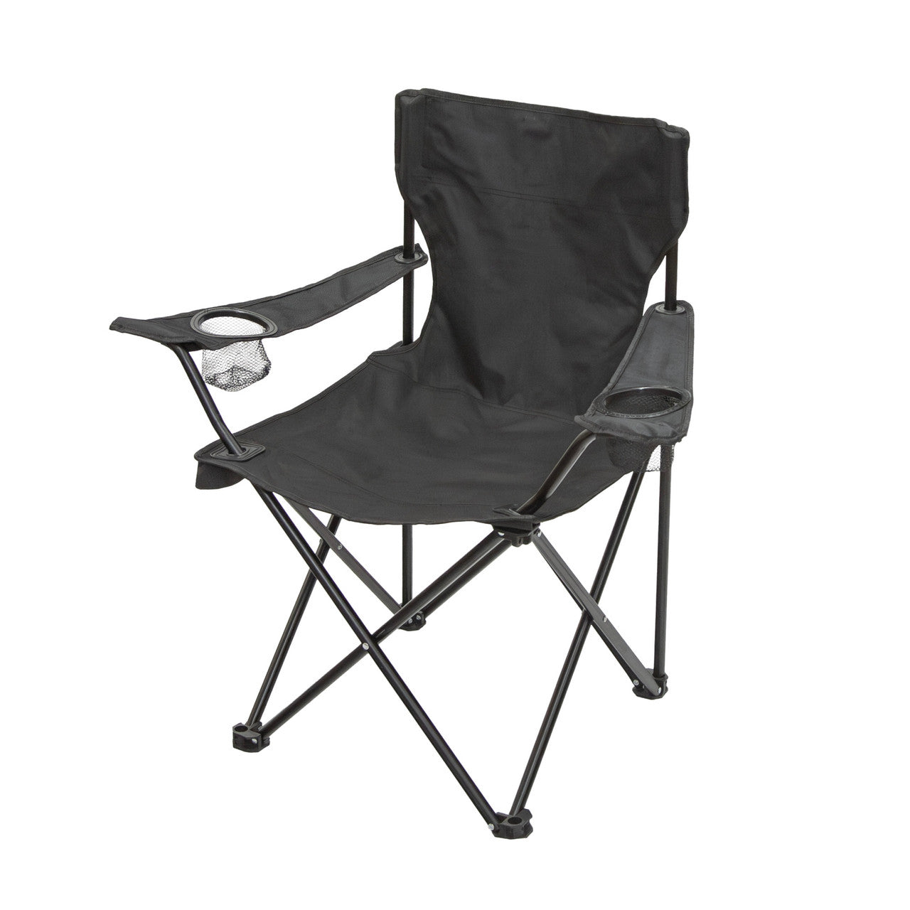 Folding Arm Chair with Dual Cup Holders – Default Title