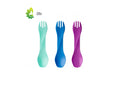 humangear Bio Uno 3-pack mint blue purple utensils